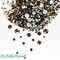 Mix #40- "Chocolate Brown"- Glass Rhinestones (~2880 stones per bag! SS3-SS20 mix)